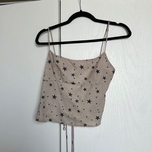 Superdown open back star top